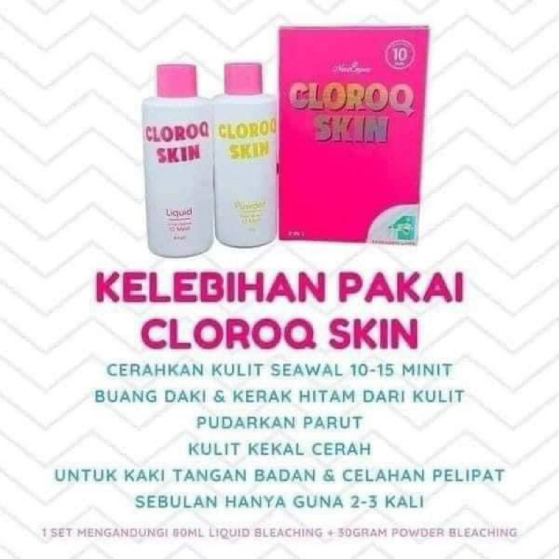 CLOROX SKIN BLEACHING SKIN BY NINA Shopee Malaysia
