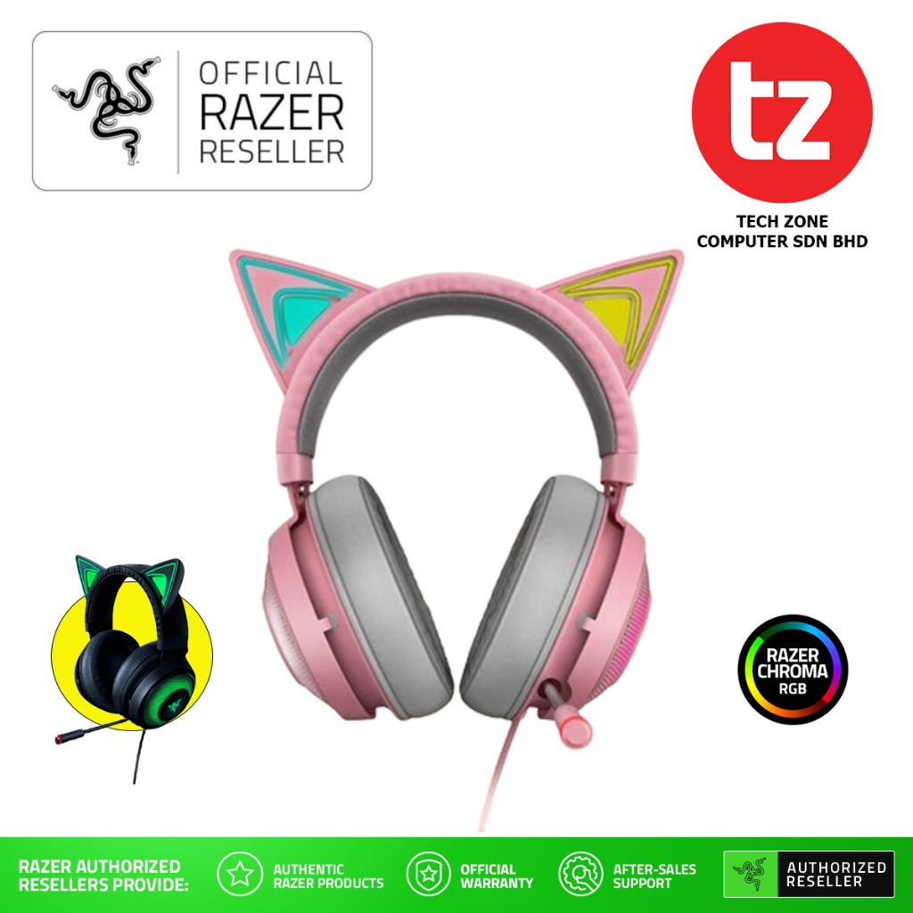 Razer Kraken Kitty Edition Gaming Headset Quartz Black RZ04 02980200 R3M1 RZ04 02980100 R3M1