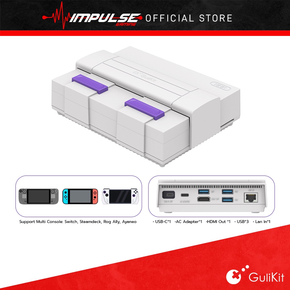 Gulikit Nsw Nintendo Switch 7 In 1 Docking Station Dock Set Shopee