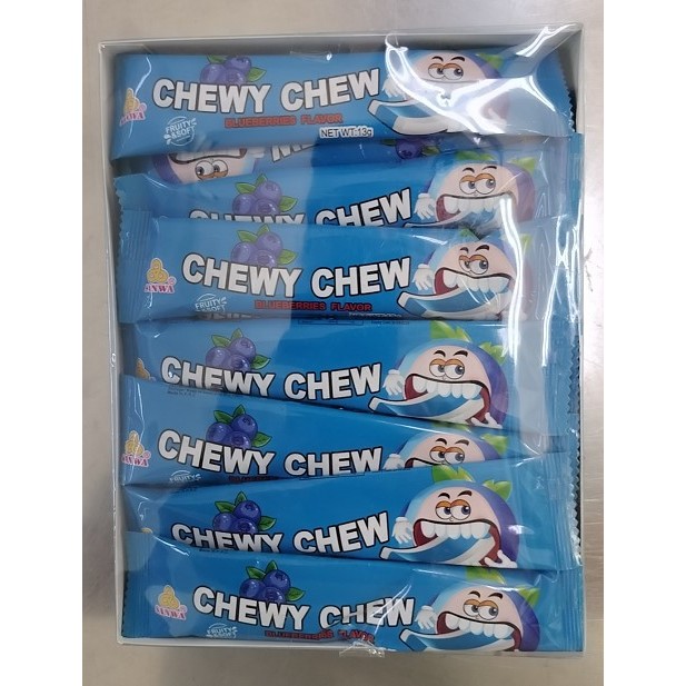 Chewy Chew Fruity Soft Blackcurrant / Strawberry / Blueberry 30pcs