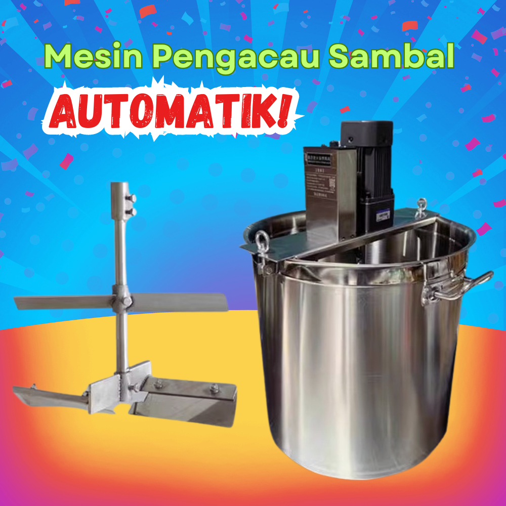 Mesin Pengacau Sos Automatik Untuk Pemprosesan Pes Sambal Paste