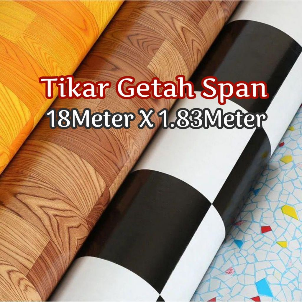 Tikar Getah Sponge (Span) Tebal 1 Roll (18m X 1.83m) Ready Stock ...