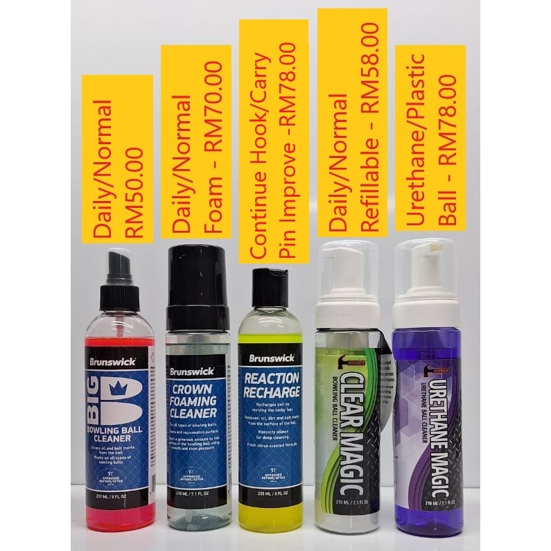 Bowling Ball Cleaner Brunswick/Hammer Shopee Malaysia