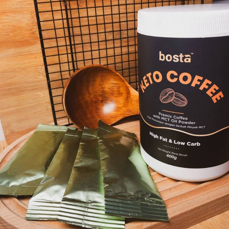 1x Trial Pack Bosta Keto Coffee, Mct Oil Booletproof Drink, Minuman