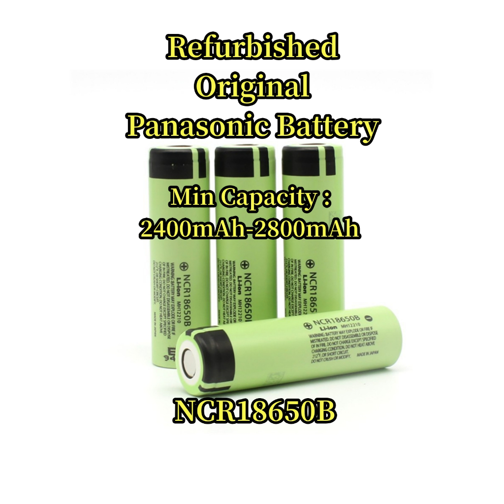 Rechargeable Panasonic Ncr 18650 Battery Bateri Boleh Cas Lithium Ion