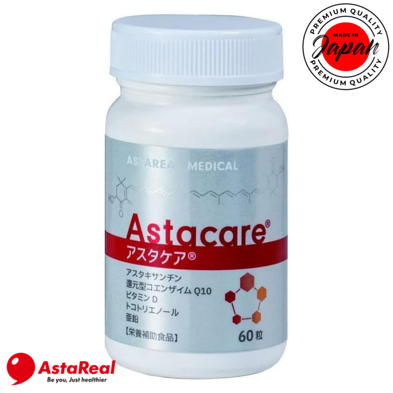 AstaReal Astacare 60 capsules (30 days) Astaxanthin, Coenzyme Q10