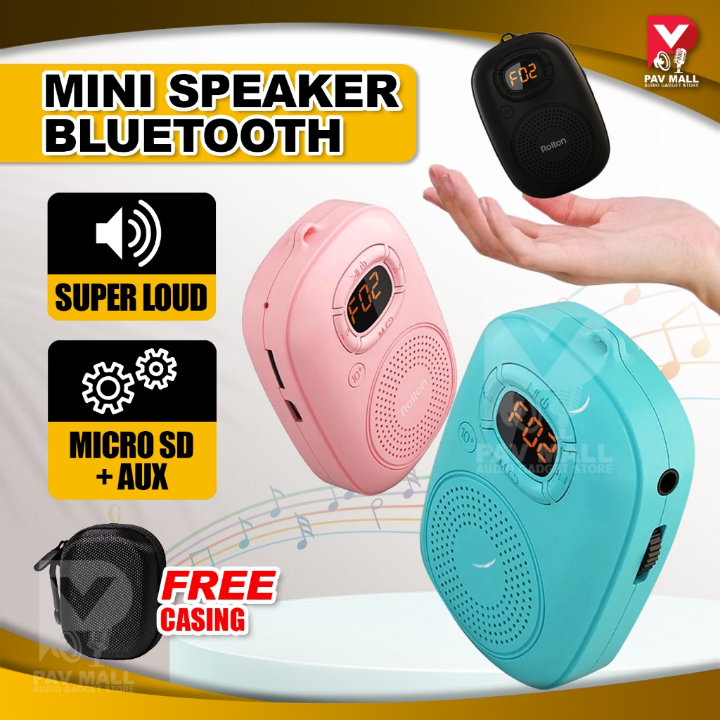 Rolton E200 Mini Speaker Bluetooth Super Loud | Portable Speaker Mini ...