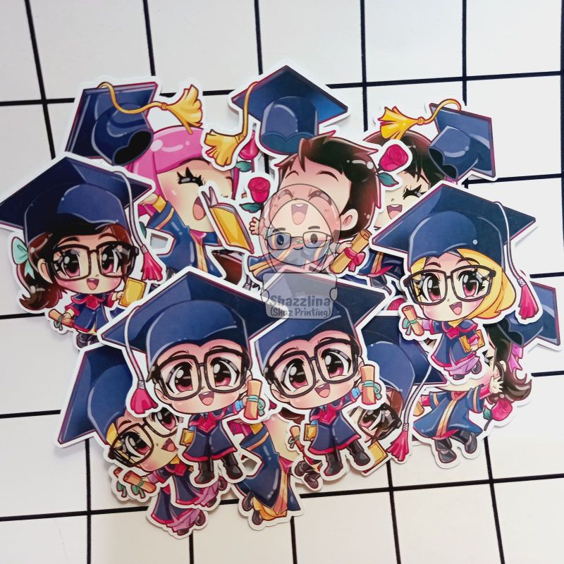 [1set] Sticker Kartun Tema Convo/Gift Bouquet/Journaling/Planner ...