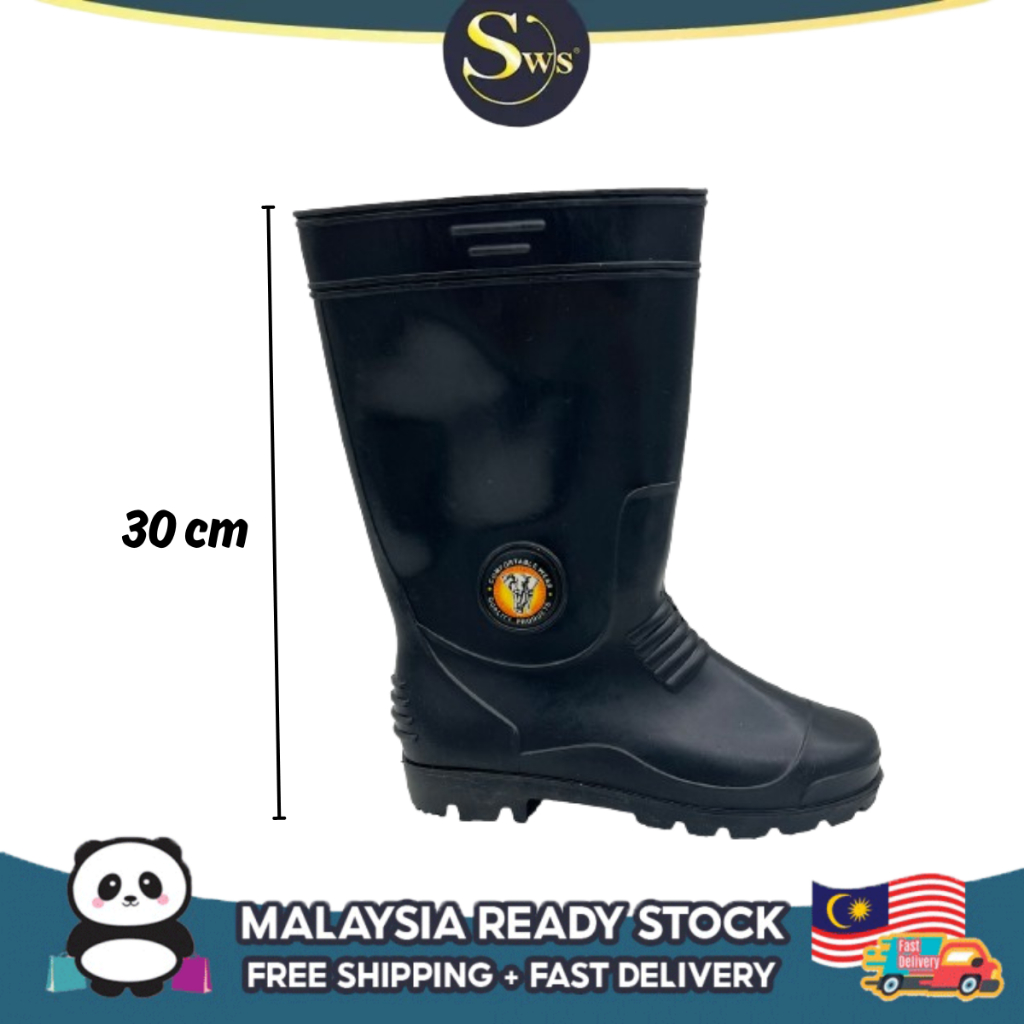 SWS Cap Gajah High Quality PVC Adult Rain Boot Waterproof Anti-Slip ...
