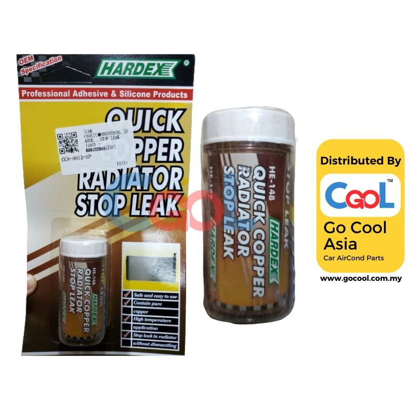 CAR CARE UNIVERSAL HARDEX COPPER RADIATOR STOP LEAK (24G) -REF:HE148 ...