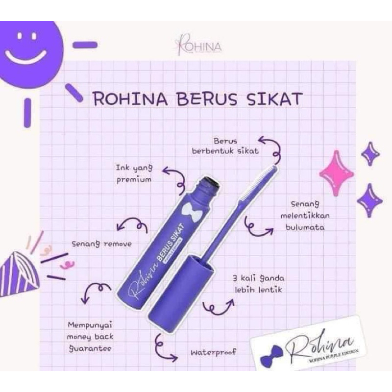MASCARA ROHINA BERUS SIKAT EDITION BARU | Shopee Malaysia