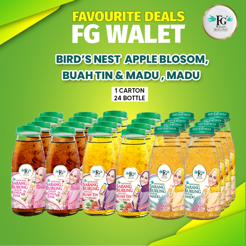 FG Walet Bird's Nest 3 in1 180ML 24 Bottle [Super Saver] Shopee Malaysia