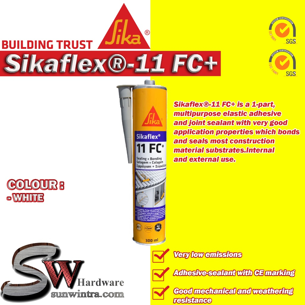 SIKA SIKAFLEX®11 FC+ MULTIPURPOSE ELASTIC ADHESIVE & JOINT SEALANT
