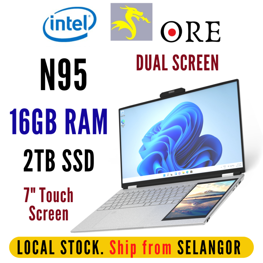 2024 ORE DS7 15.6" Laptop 32GB DDR4 RAM 2TB SSD WiFi HDMI USB Computer