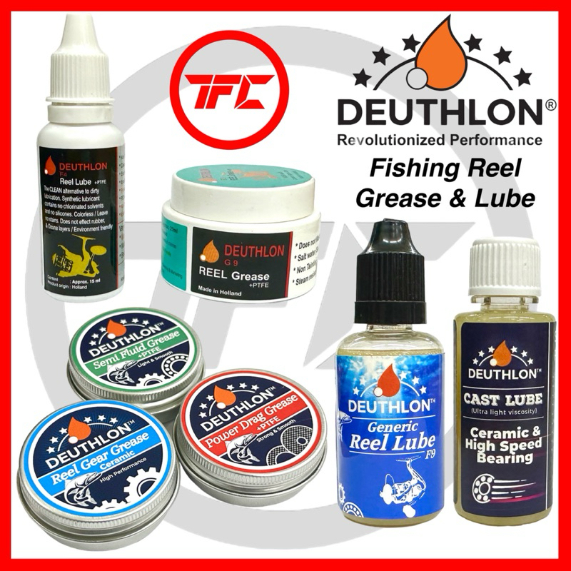 Deuthlon Fishing Reel Grease & Oil Full Range Service Repair