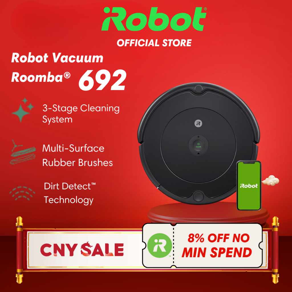 iRobot™ Roomba® 692 Wi-Fi® Connected Robot Vacuum Cleaner