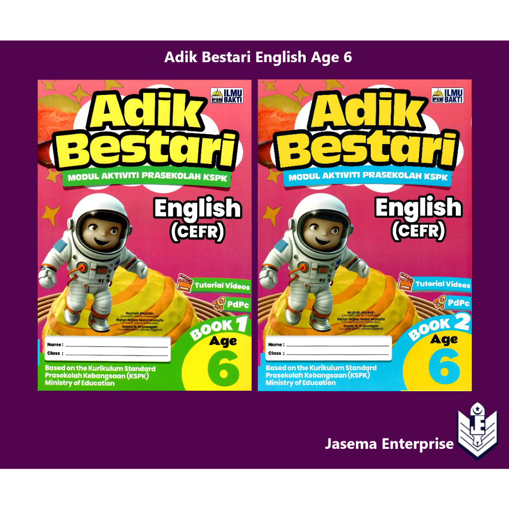 Adik Bestari Modul Aktiviti Prasekolah KSPK English (CEFR) Age 6 Book 1 ...