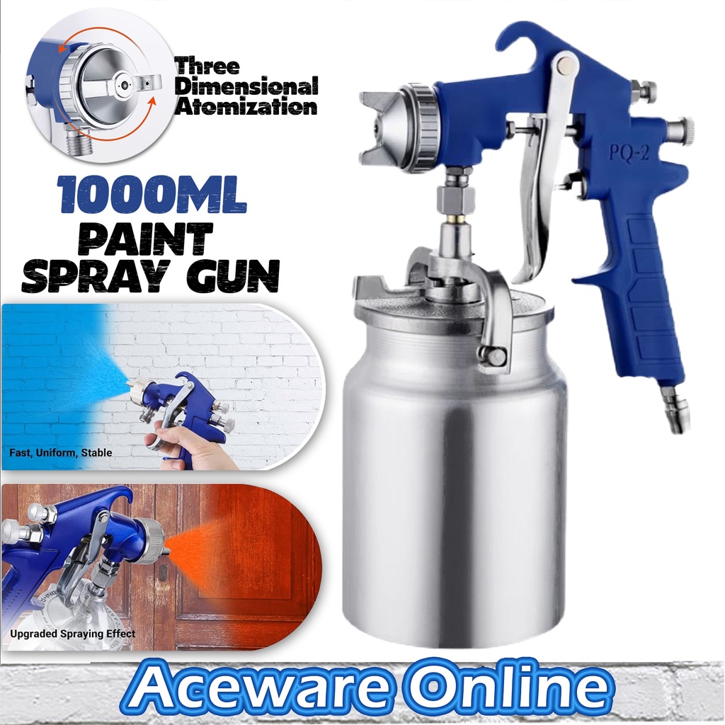 1000ML Paint Spray Gun Car Penyembur Cat Kereta Spray Mesin Cat Rumah ...