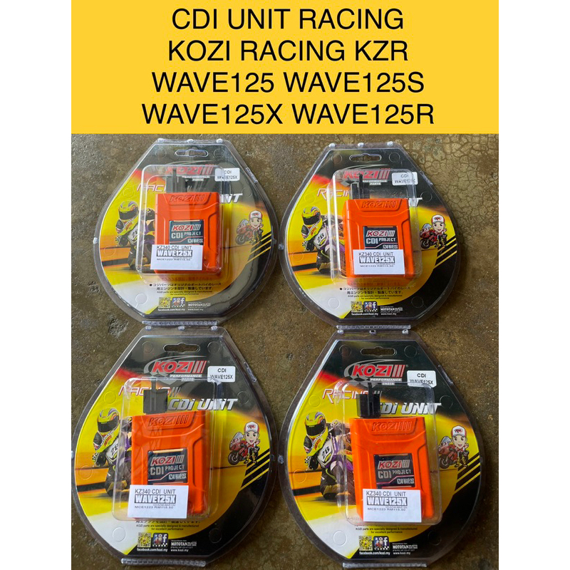 WAVE125 CDI UNIT RACING KOZI KZR BUANG CUT RPM PNP FOR WAVE125 WAVE125S ...