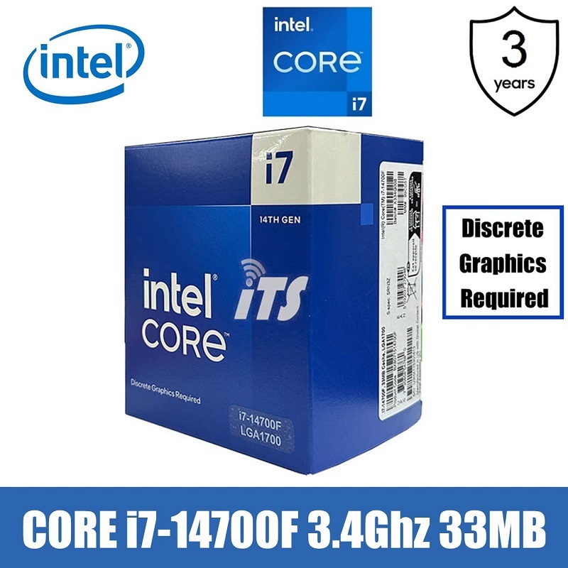 Intel Core I714700F 14th Gen Processor Raptor Lake (33MB Cache,