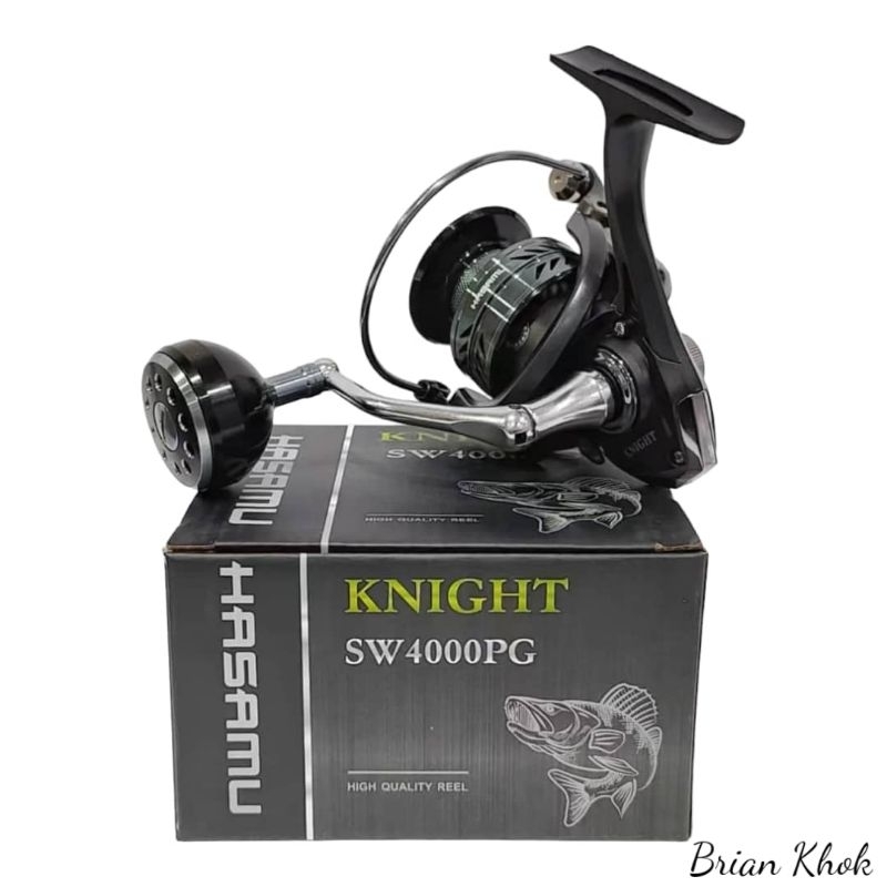 HASAMU KNIGHT SW SPINNING FISHING REEL SW1000PG/SW2000PG/SW4000PG ...