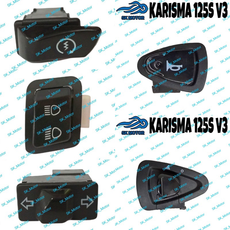 Modenas KARISMA 125 S V3 Button Starter Horn Hi Low Signal Cover Switch ...