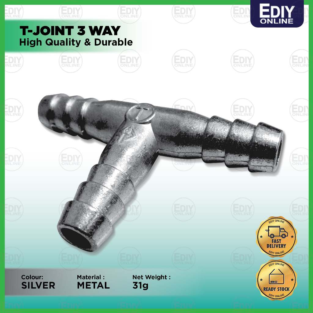 【NEW】 T Joint Gas Hose Connector 3 Way Nozzle Extension Pipe Tube