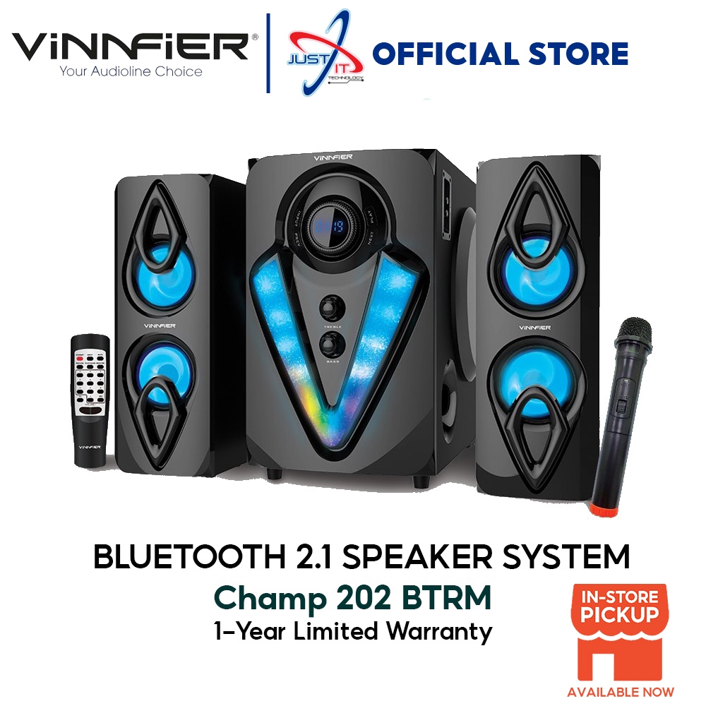 Vinnfier Champ 202 Btrm Bluetooth Radio Usb&Sd Card Slot Remote Control