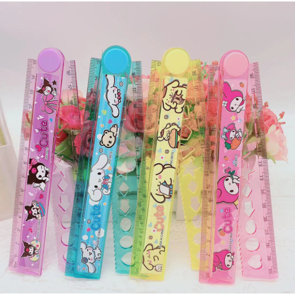 Folding Ruler 30cm Pembaris Lipat Cartoon Ruler | Shopee Malaysia
