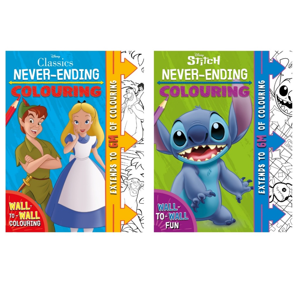 Disney Classics / Stitch Never Ending Colouring [Colouring Books for Preschool Kids] (Paperback ...