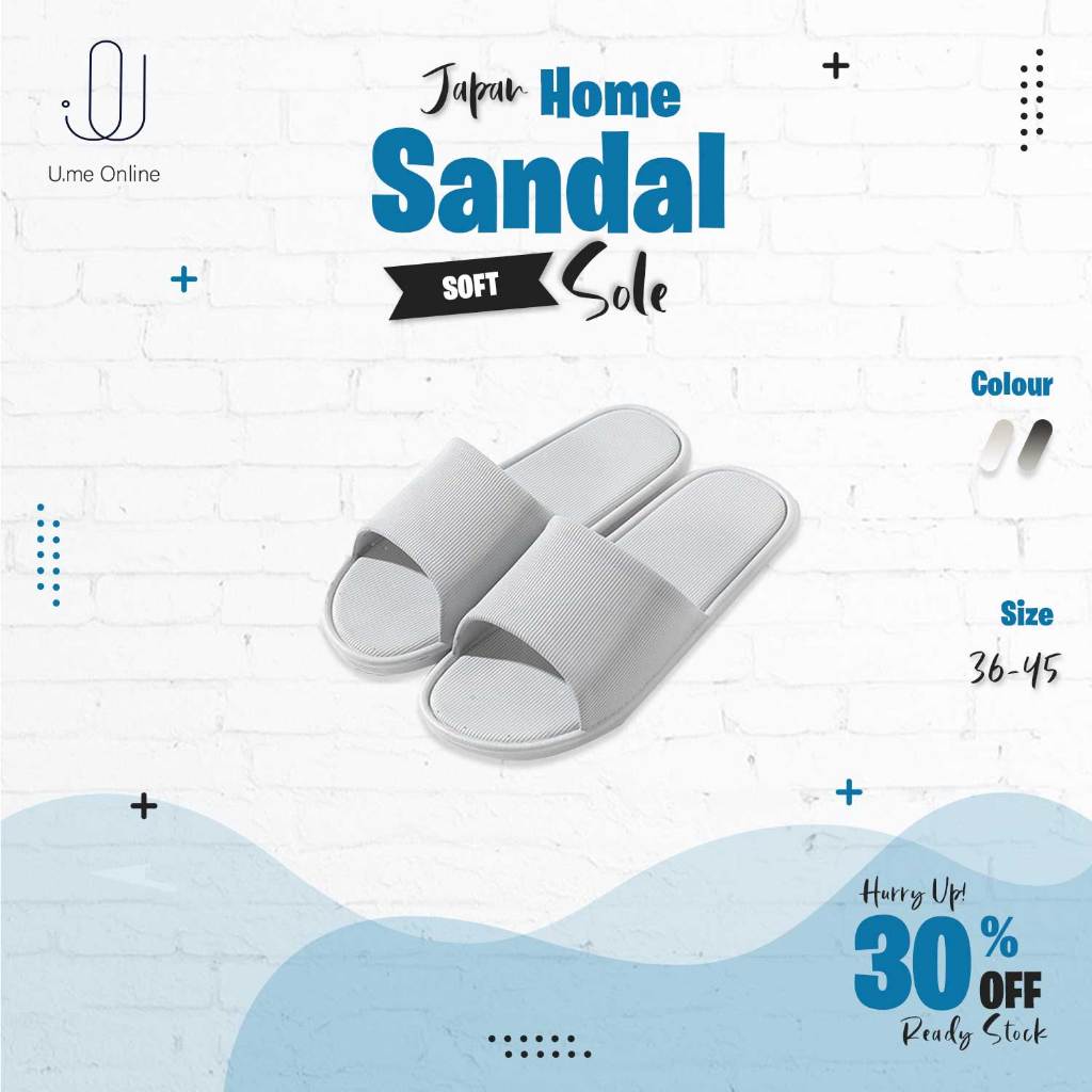 Japan Simple Soft Sole Home Sandal Bathroom Slippers Home