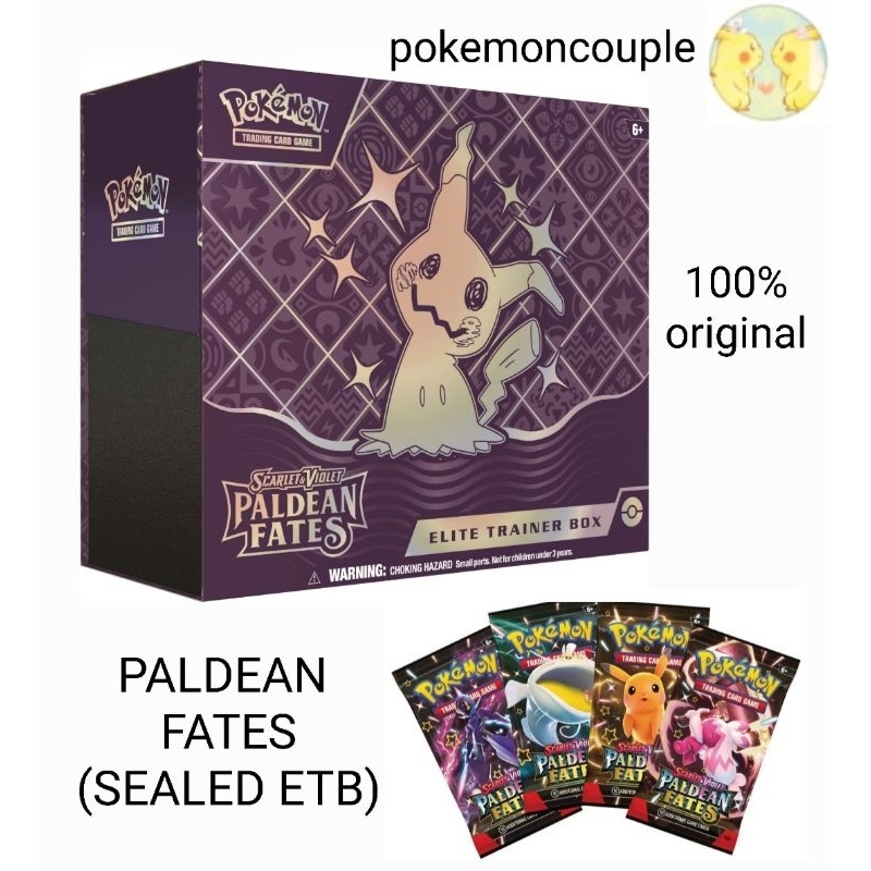 Pokemon Card TCG Pokemon TCG Scarlet Violet SV4 5 Paldean Fates Elite Trainer Box ETB STOCK