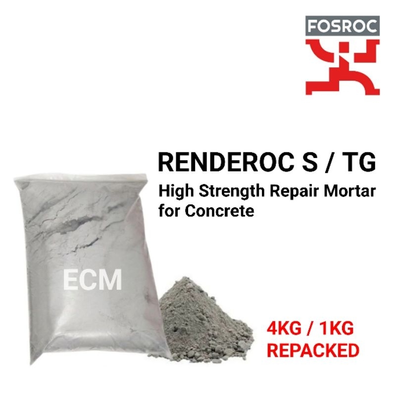 FOSROC RENDEROC S / RENDEROC TG (4KG / 1KG REPACKED) High Strength