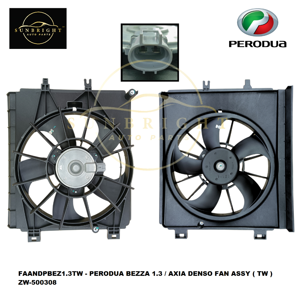 PERODUA BEZZA 1.3 / AXIA DENSO FAN ASSY ( TW ) ZW-500308 | Shopee Malaysia