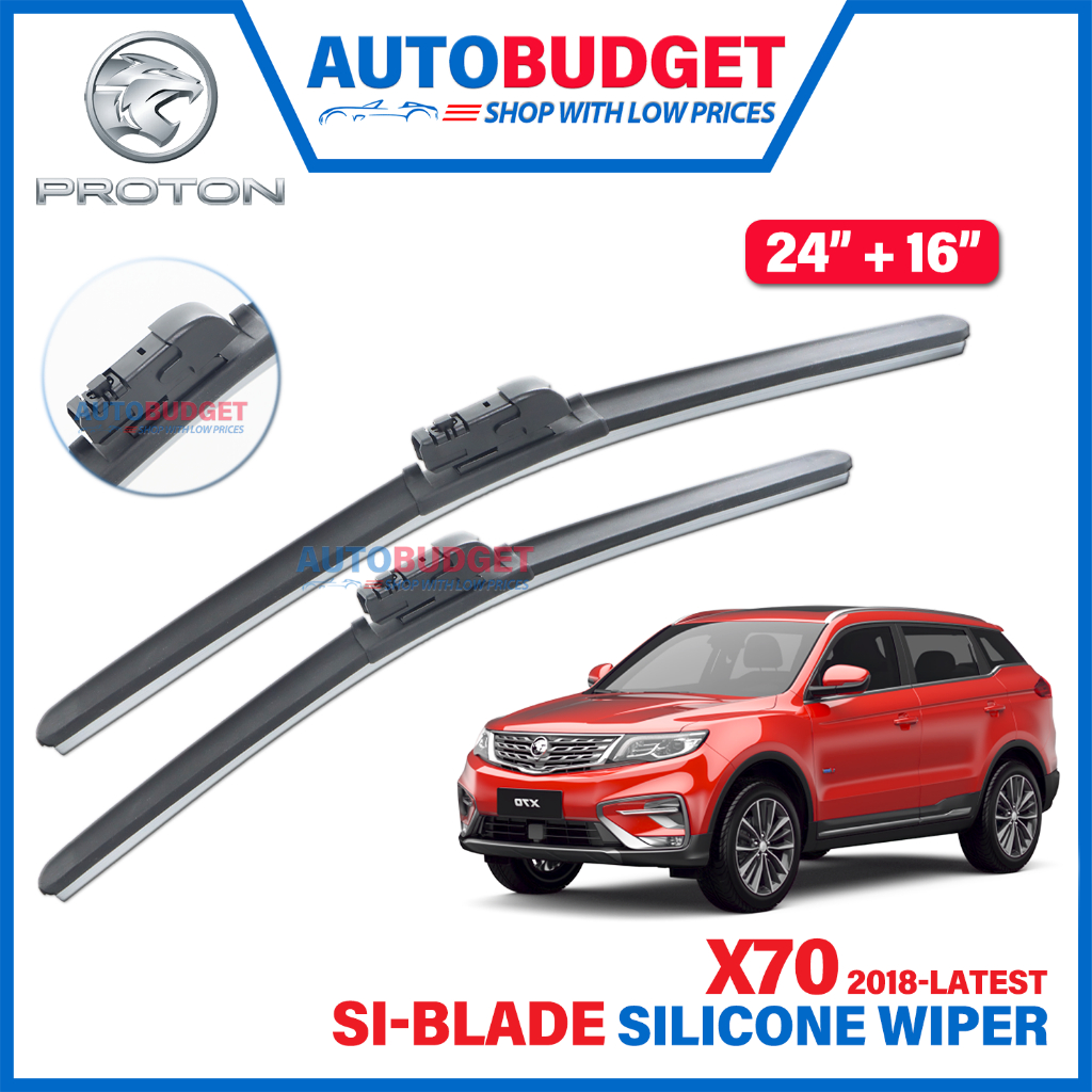 PROTON X70 2018Present SiBlade Silicone Wiper X70 Wiper Set (24" +16