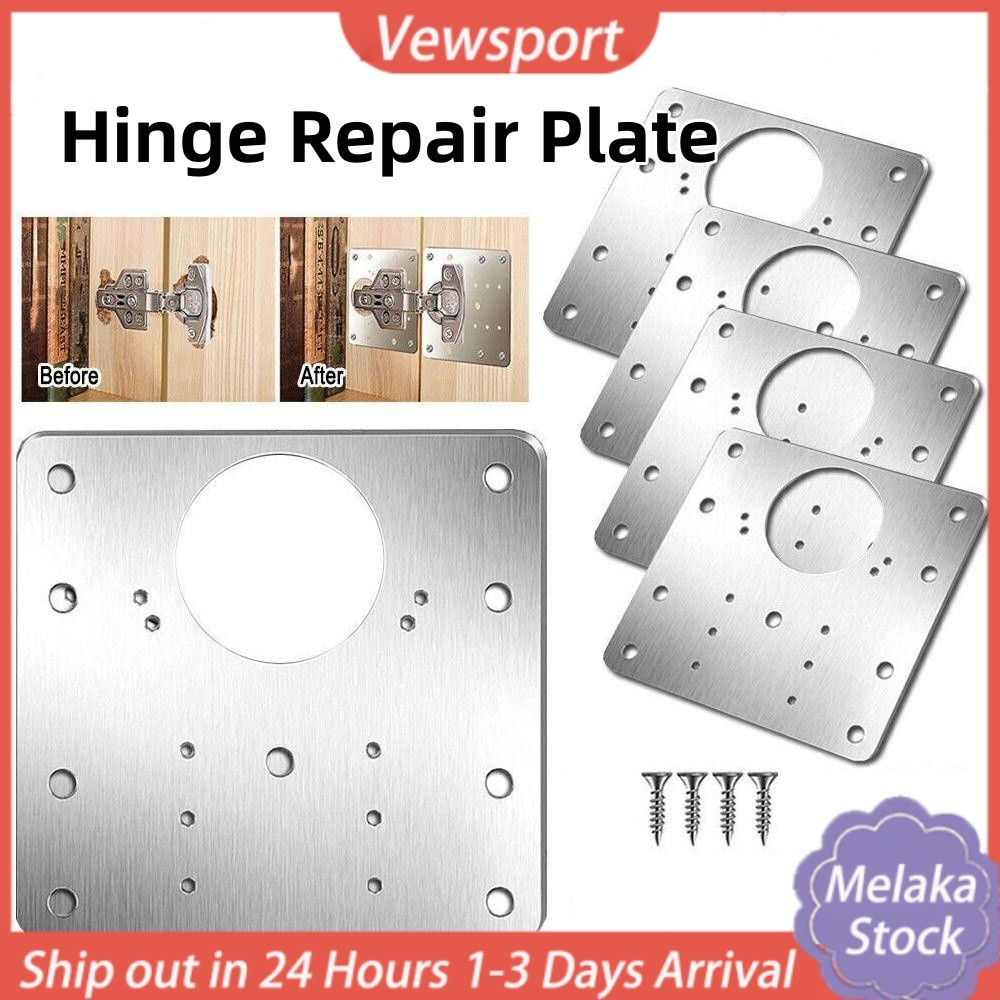 Door Hinge Repair Plates Stainless Steel Cabinet Door Repair Plate ...