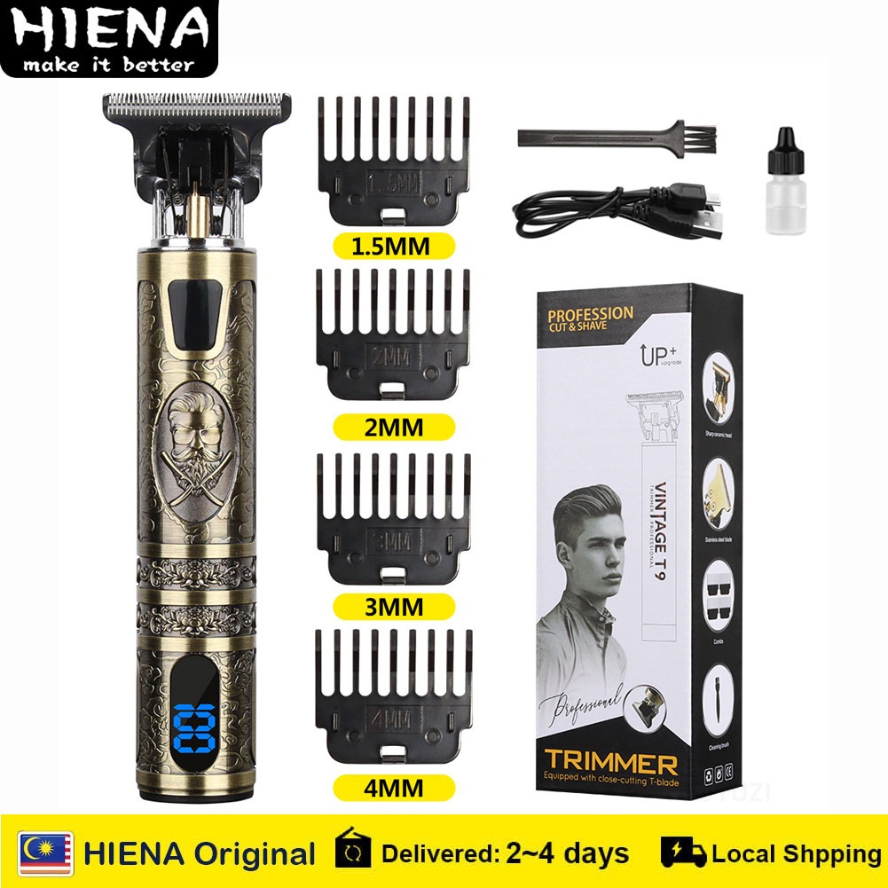 HIENA Hair Clipper Buddha Barber Hair Cutting Machine USB Rechargeable ...