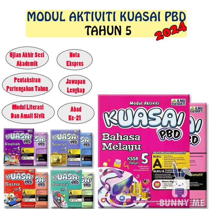 [BUNNY] 2024 Buku Sekolah : Modul Aktiviti Kuasai PBD KSSR UASA Tahun 5 ...