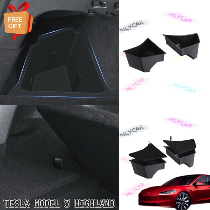 TESLA MODEL 3 HIGHLAND 2024 TRUNK STORAGE BOX REAR BOX Shopee