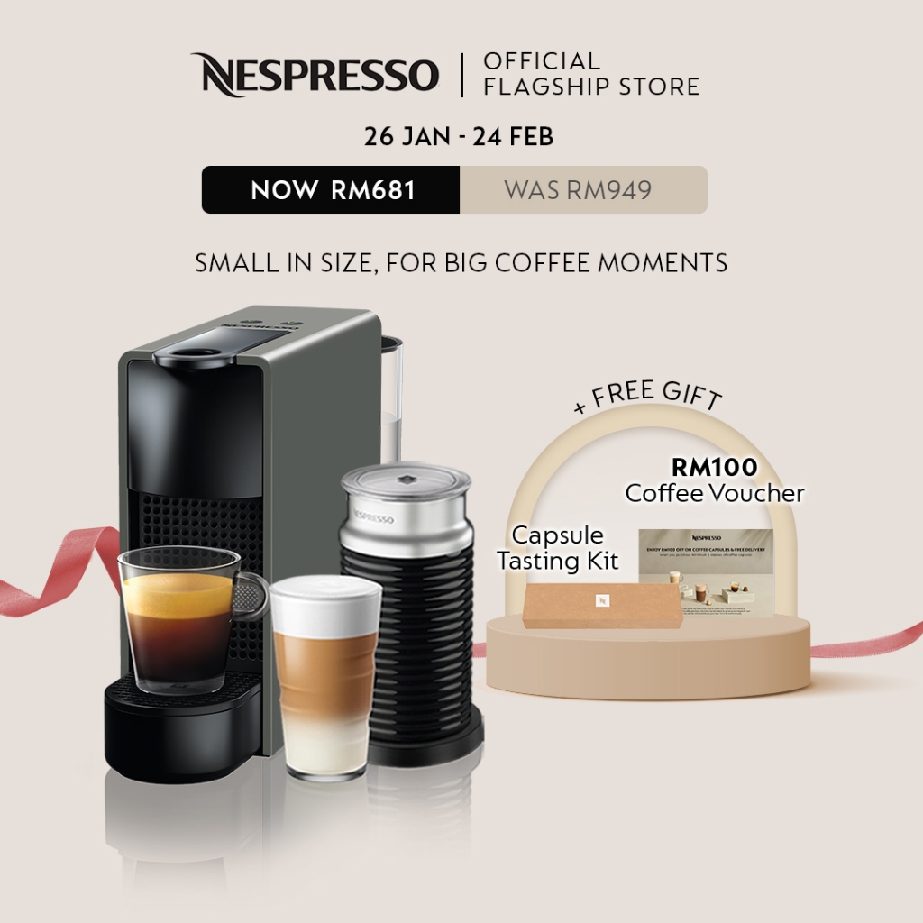 Nespresso essenza mini and aeroccino 3 sales