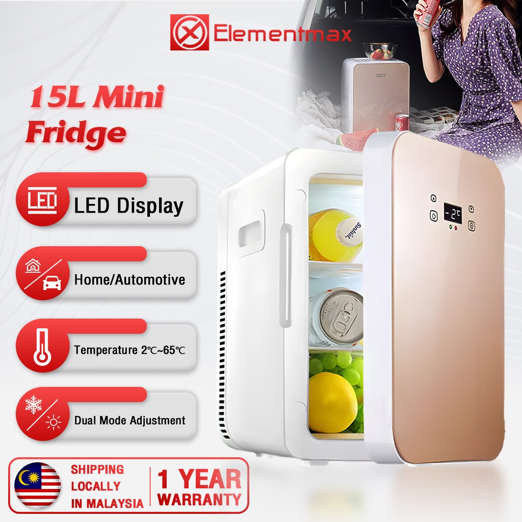 💰Special offer💰 LED 15L Portable Dual Use Car Refrigerator Mini Fridge