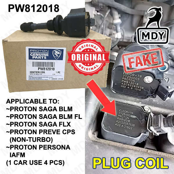 Original Proton Ignition Coil Plug Saga BLM FL FLX Preve NonTurbo