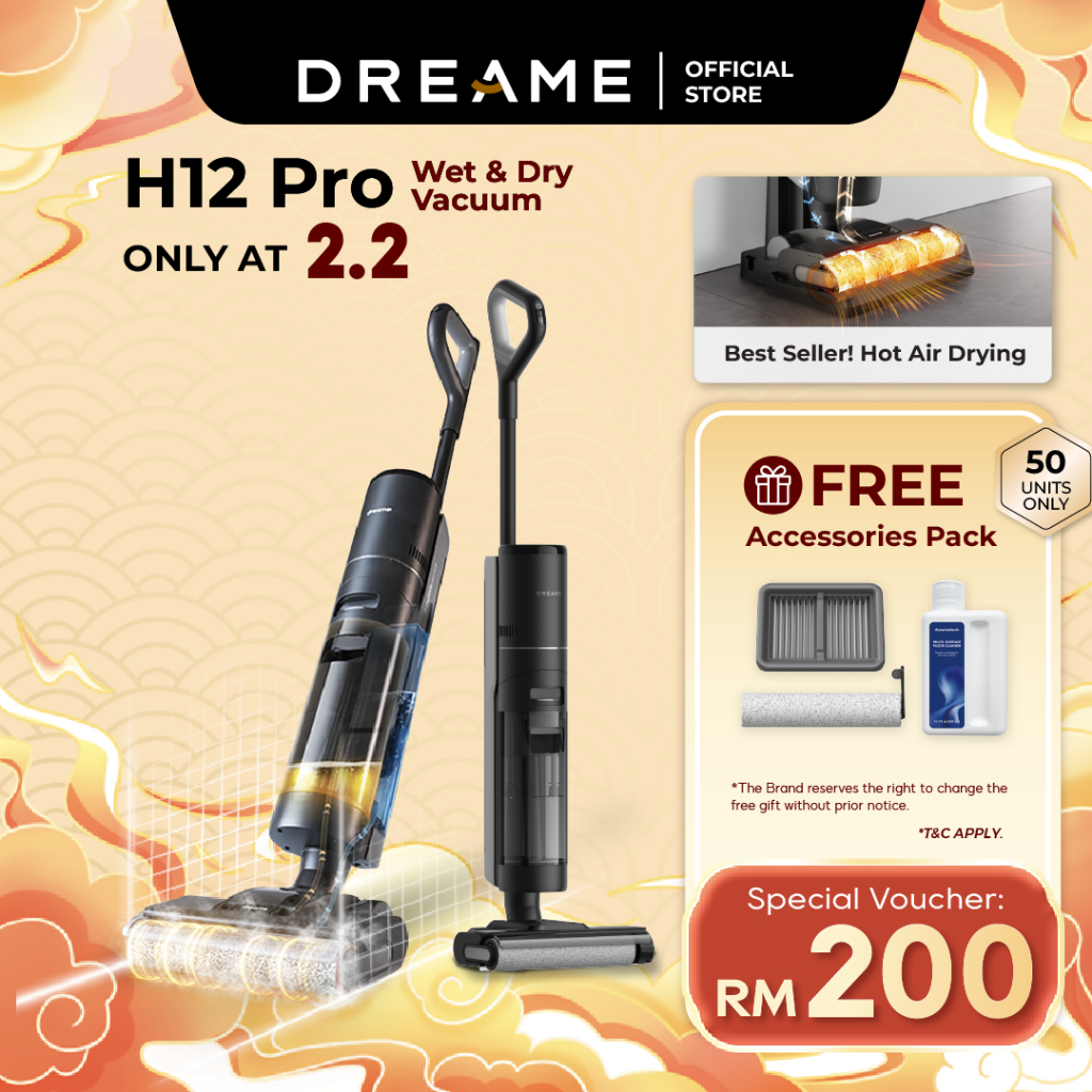 Dreame H12 Pro Wet & Dry Cordless Vacuum Cleaner