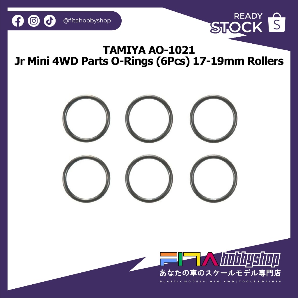 TAMIYA ACCESSORI MINI 4WD TUBETTI IN GOMMA 3,5x60mm PEZZI 5 ART AO-1045 10320