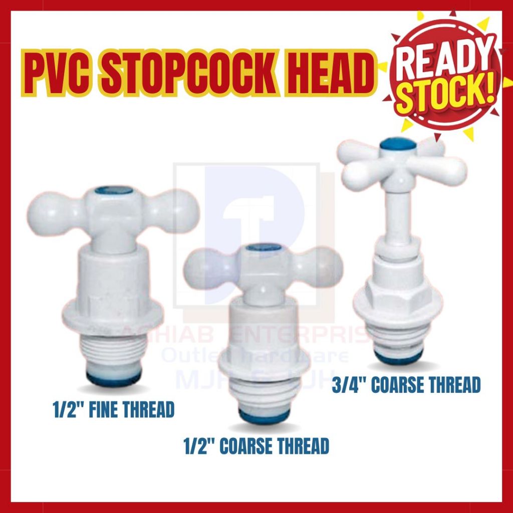 Watertec pvc stopcock spare part head 1/2