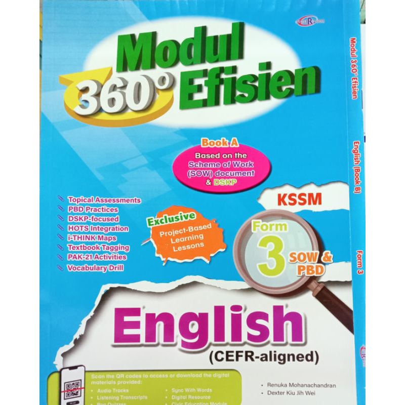 MODUL 360° EFISIEN ENGLISH (CEFR-ALIGNED) FORM 3 KSSM (2 IN 1) | Shopee ...