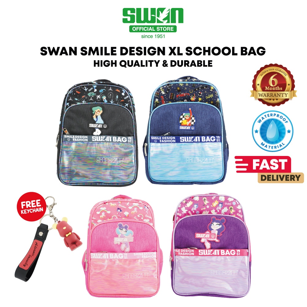 2024 Swan Smile Design School Bag XXL Shopee Malaysia