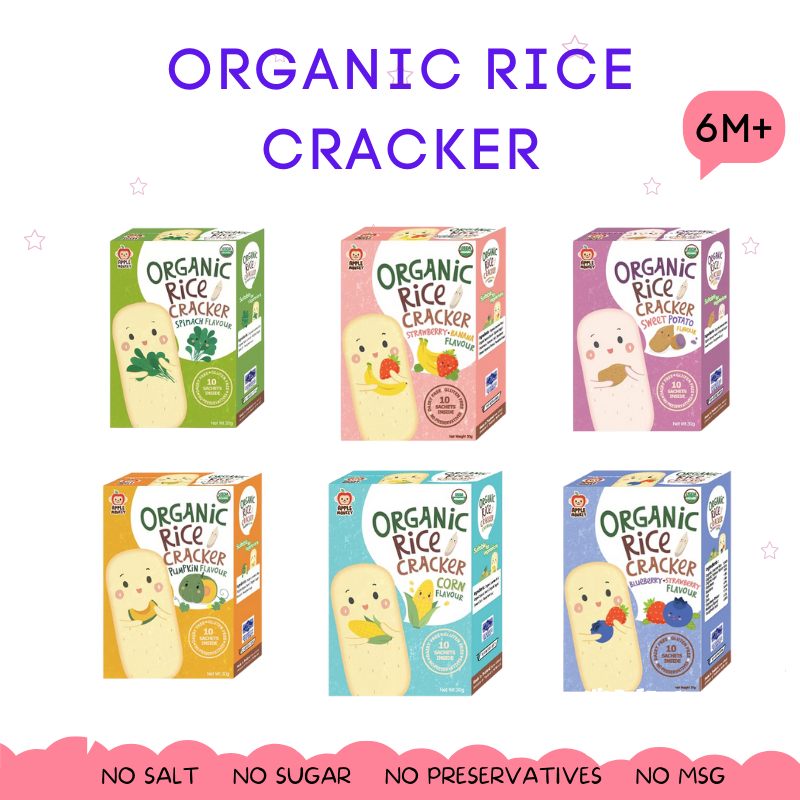 Organic Rice Cracker sesuai baby 6 bulan | Shopee Malaysia
