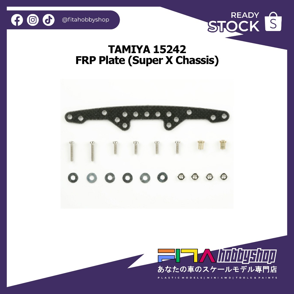 Tamiya 15242 Mini 4wd Frp Plate For Super X Chassis Shopee Malaysia