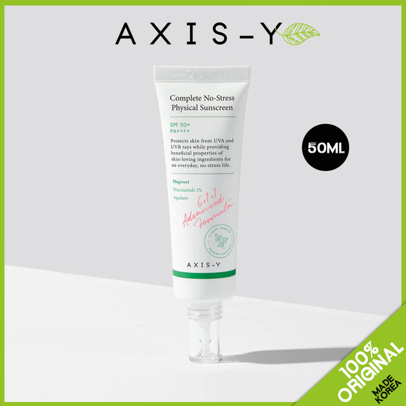 Axis Y Sunscreen spf50 Complete No Stress Physical Sunblock AxisY Whitening Sensitive Skin